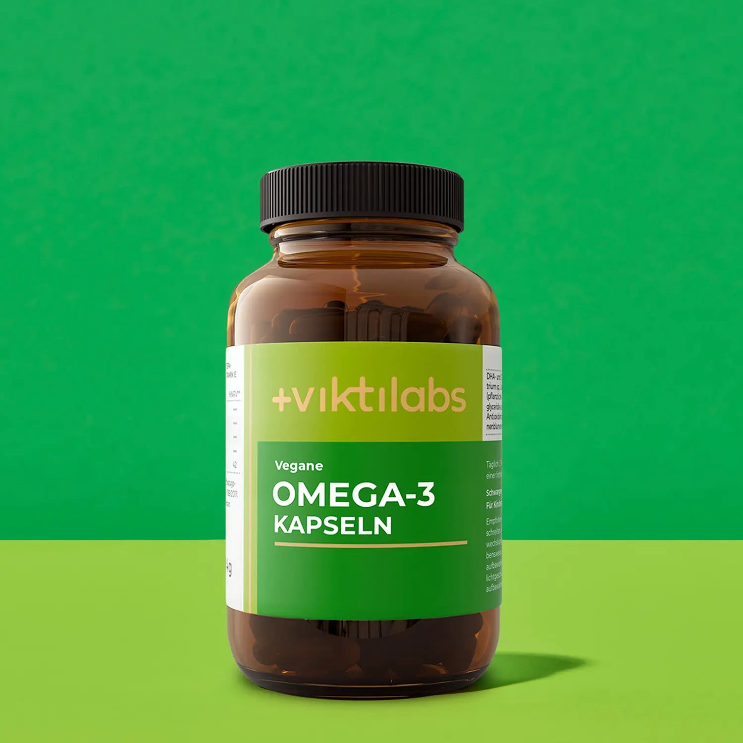 Vegane Omega-3 Kapseln: Hochwertiges Algenöl mit 40 % DHA & 20 % EPA