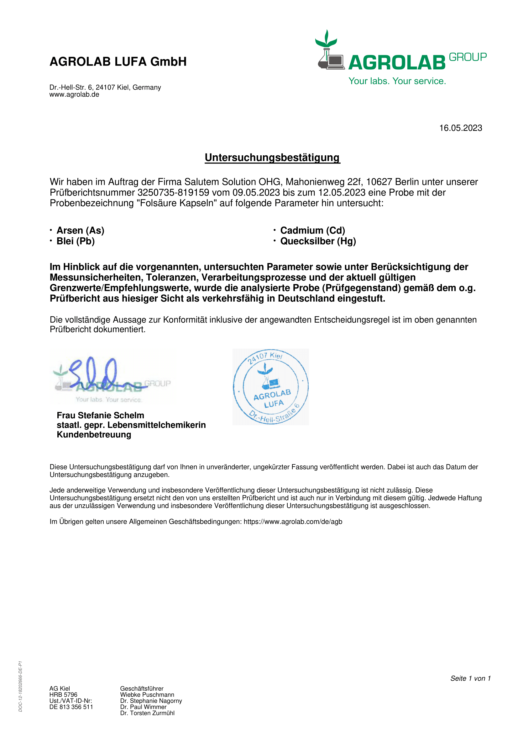 Vitamin B9 - Folsäure (Bioaktiv) - 60 Kapseln