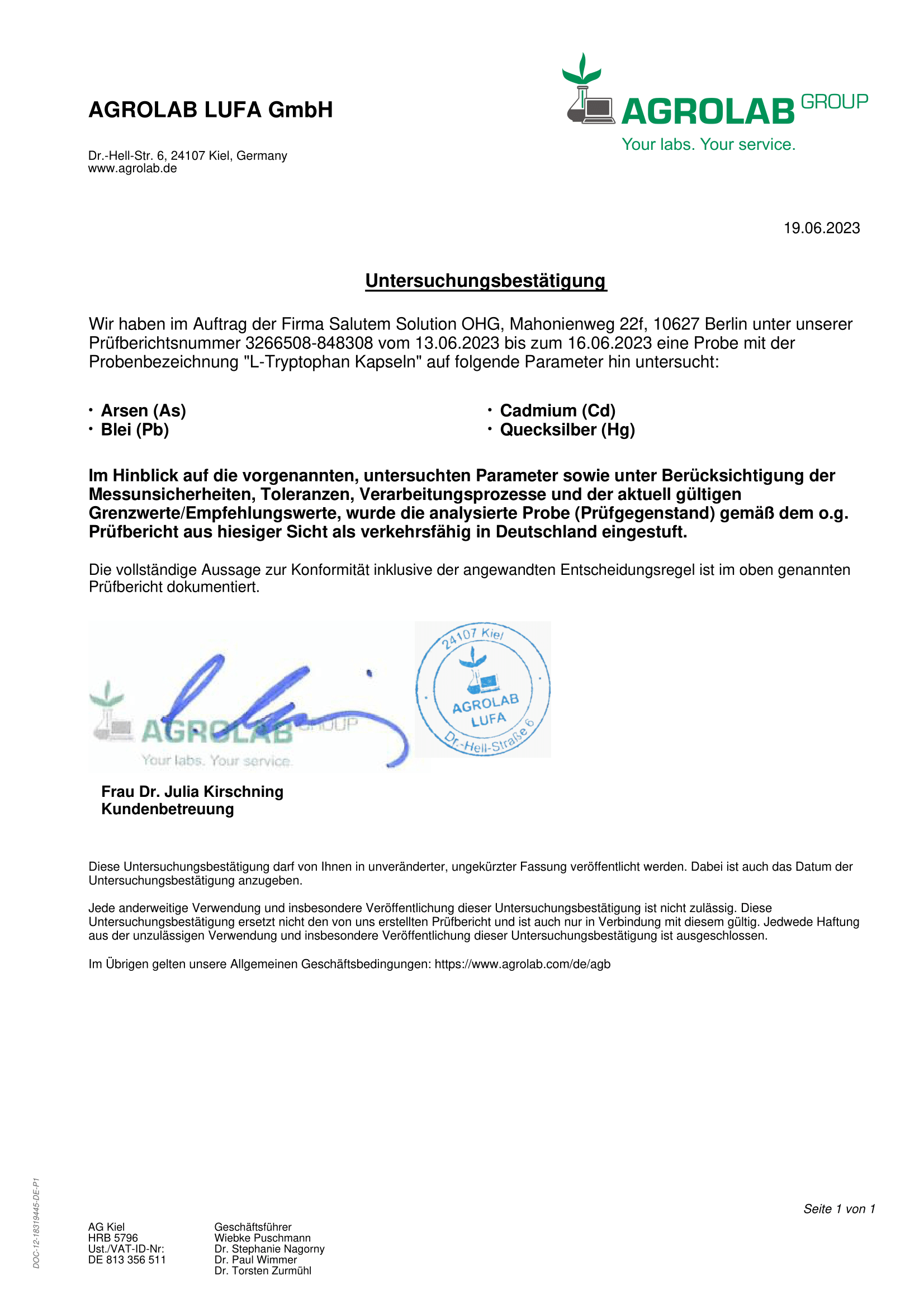 L-Tryptophan – Pflanzliche essenzielle Aminosäure - 120 Kapseln