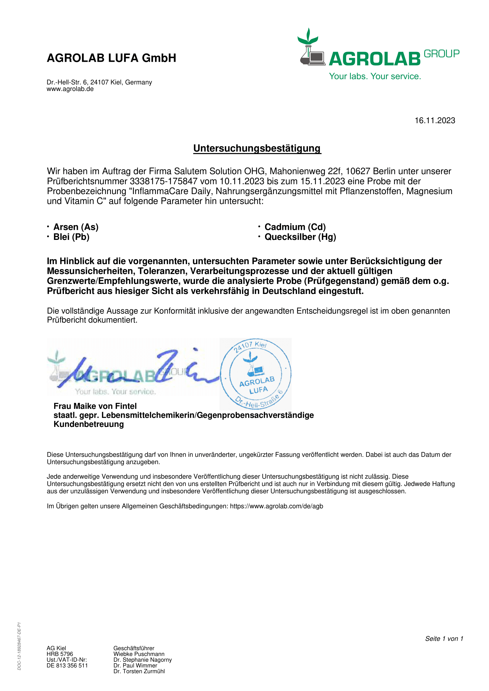 Entzündungshemmende Kraft der Natur: InflammaCare Daily©️ mit Reishi, Olivenblattextrakt, Grünteeextrakt, Chaga, Magnesium und Vitamin C - hochdosiert - 180 Kapseln