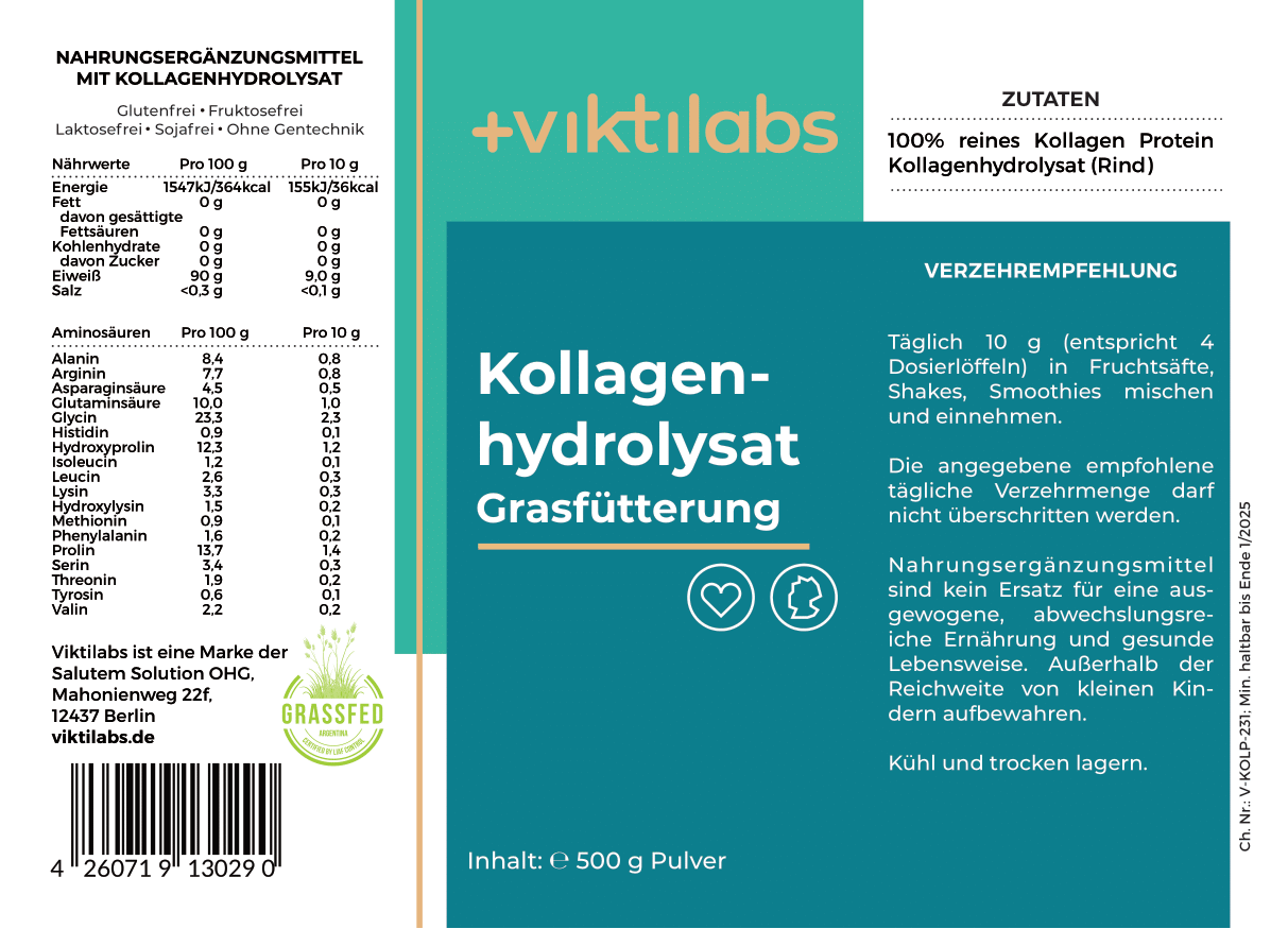 9 packs of grass-fed collagen á 500g
