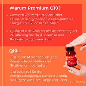 Coenzym Q10 - Premium Q10 aus pflanzlicher Fermentation - 60 Kapseln