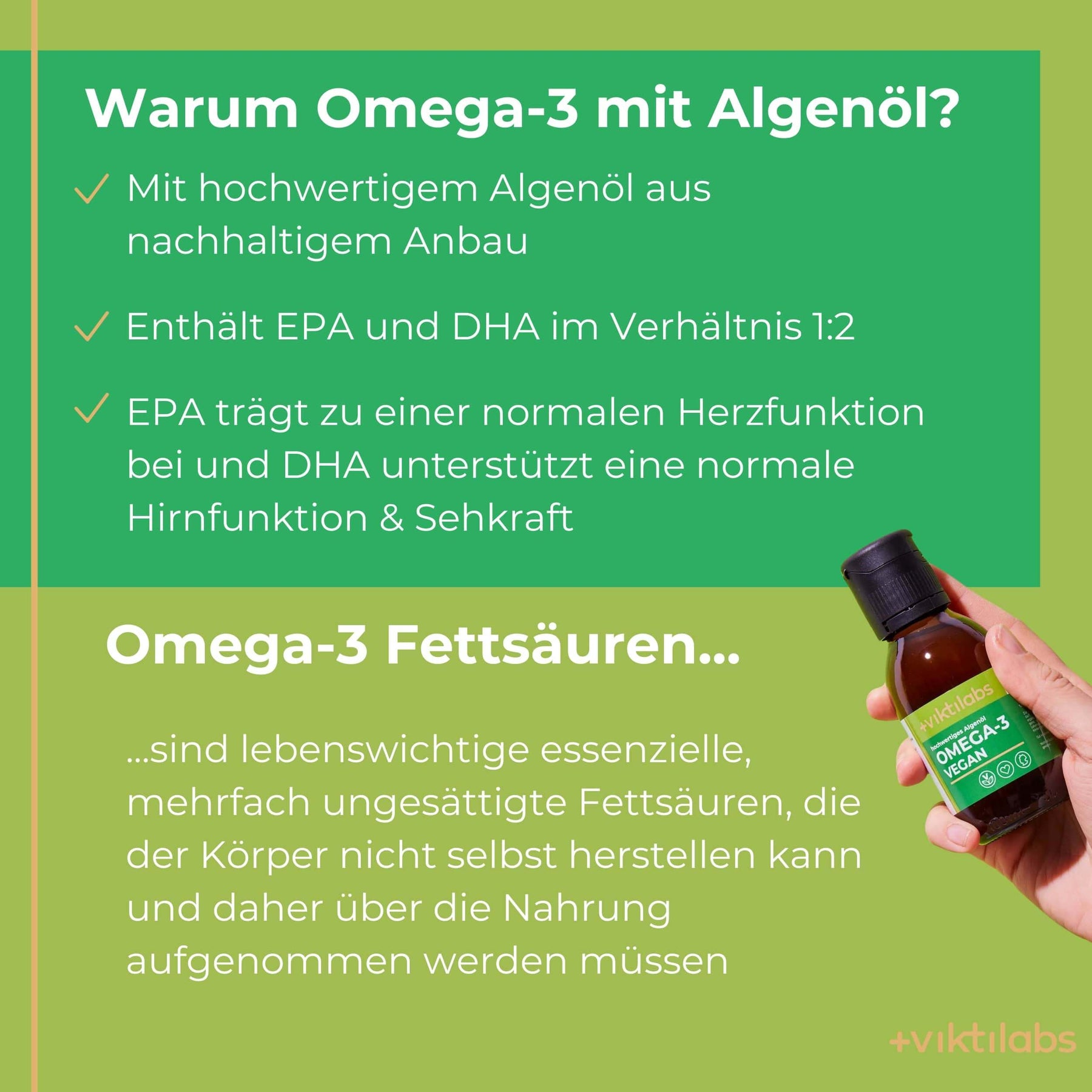 Angebot für Omega-3: Vegan mit Algenöl