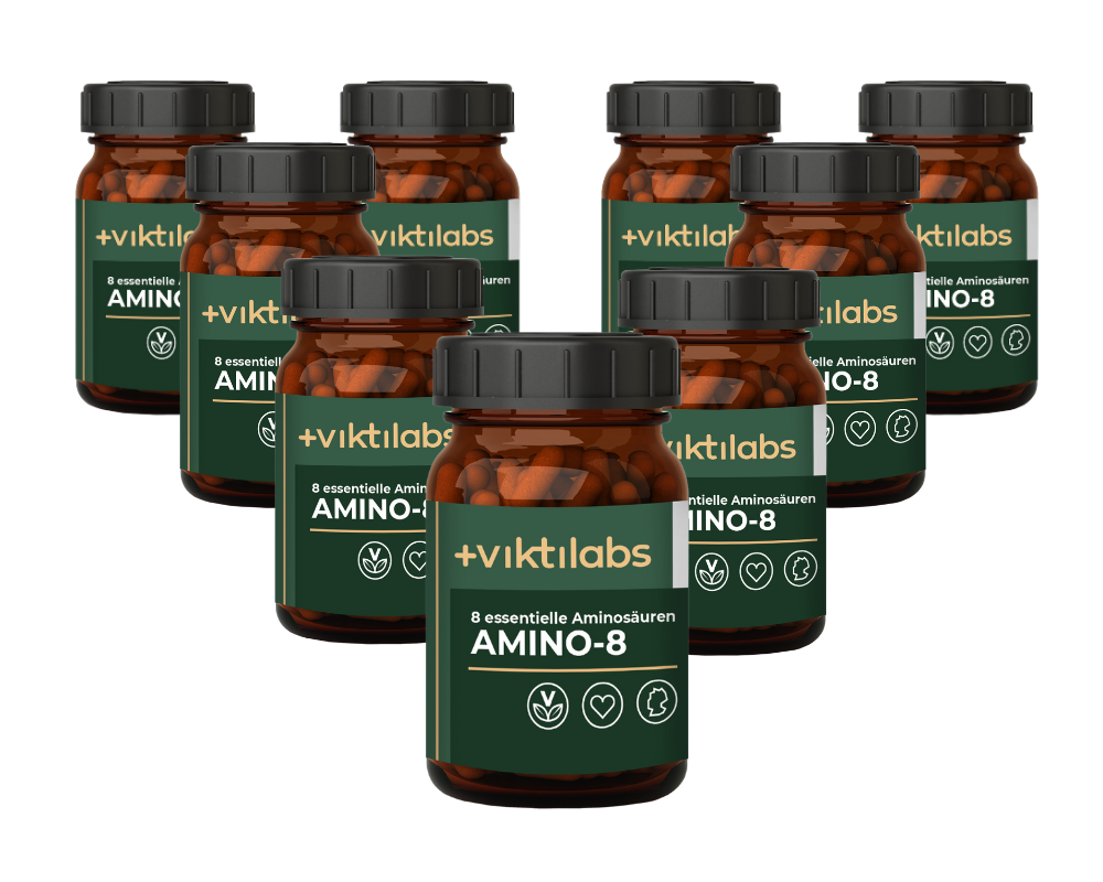 Inforeihe für Amino 8 – alle essentiellen Aminosäuren in optimaler Kombination - 150 Presslinge - bis zu 27 % sparen