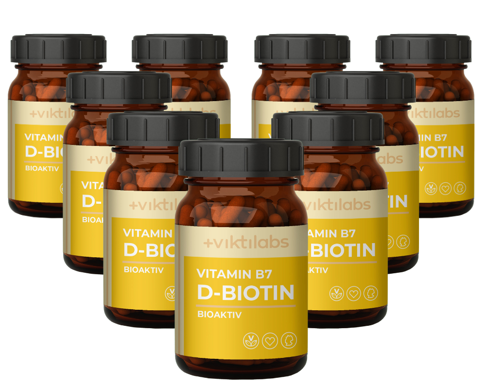 Inforeihe für Vitamin B7 - D-Biotin (60 Kapseln)- bis zu 30 % sparen