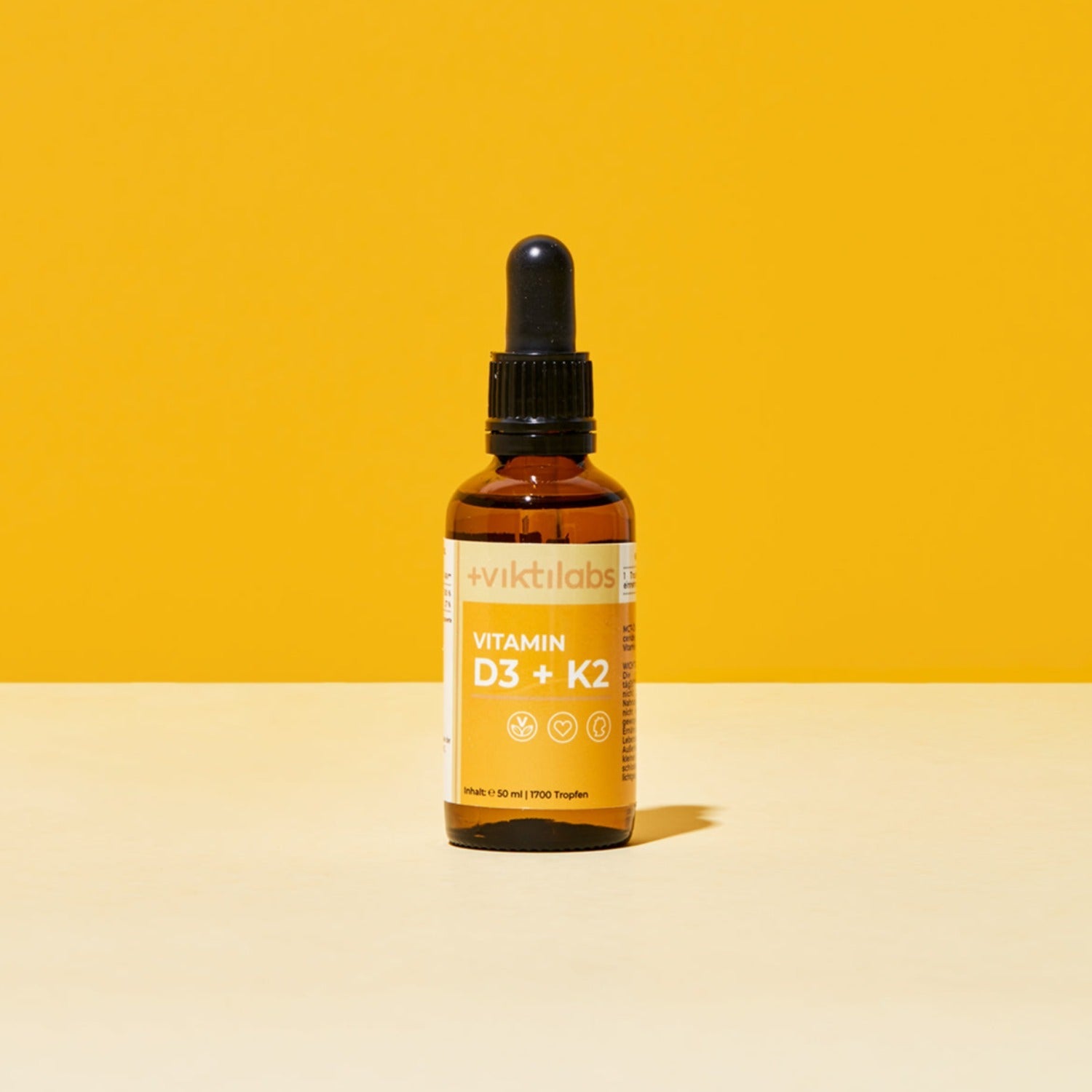 Glasflasche Vitamin D3 und K2 50ml