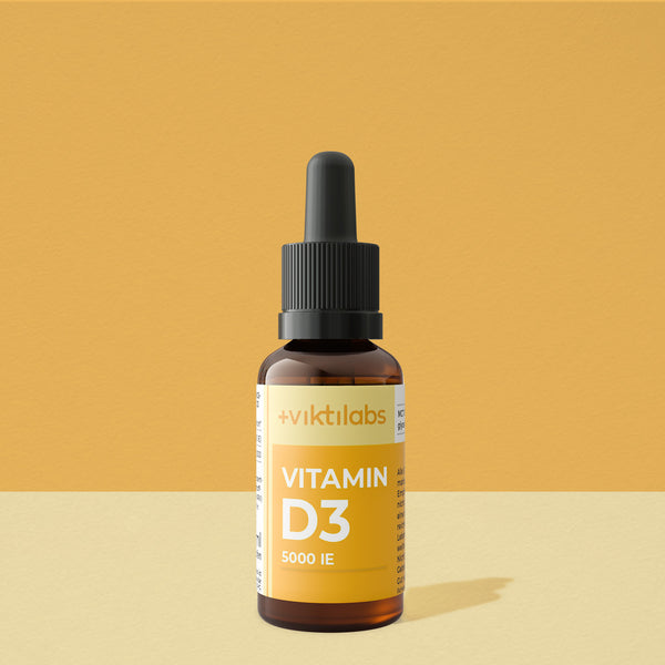 Vitamin D3: 5.000 IU in pure MCT oil for bones and immune system
