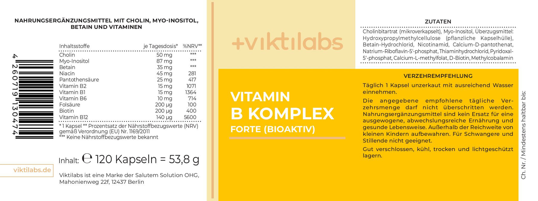 BioPak Label Vit B Komlex FORTE 170x60 06.08.25
