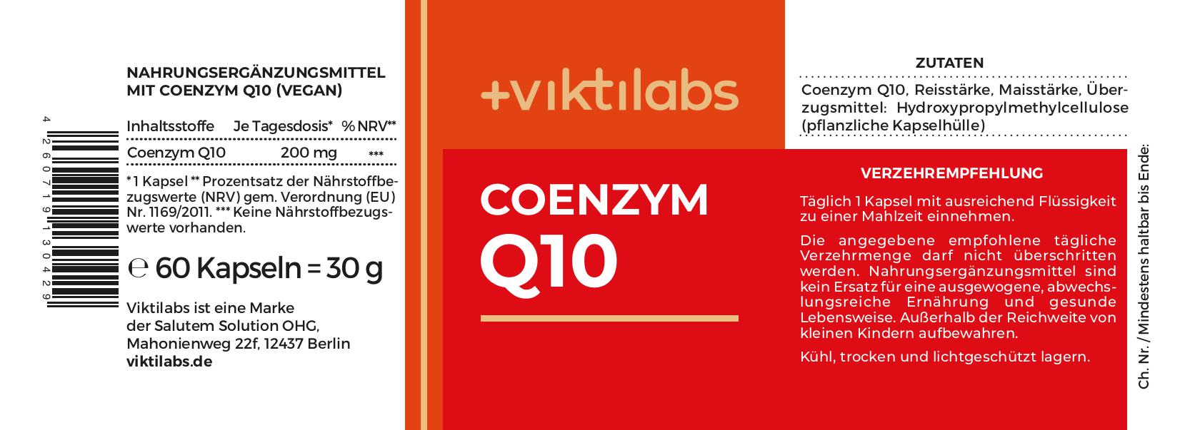 Energie Paket: Coenzym Q10, L-Carnitin, Mag-Triple® (Magnesiumkomplex)