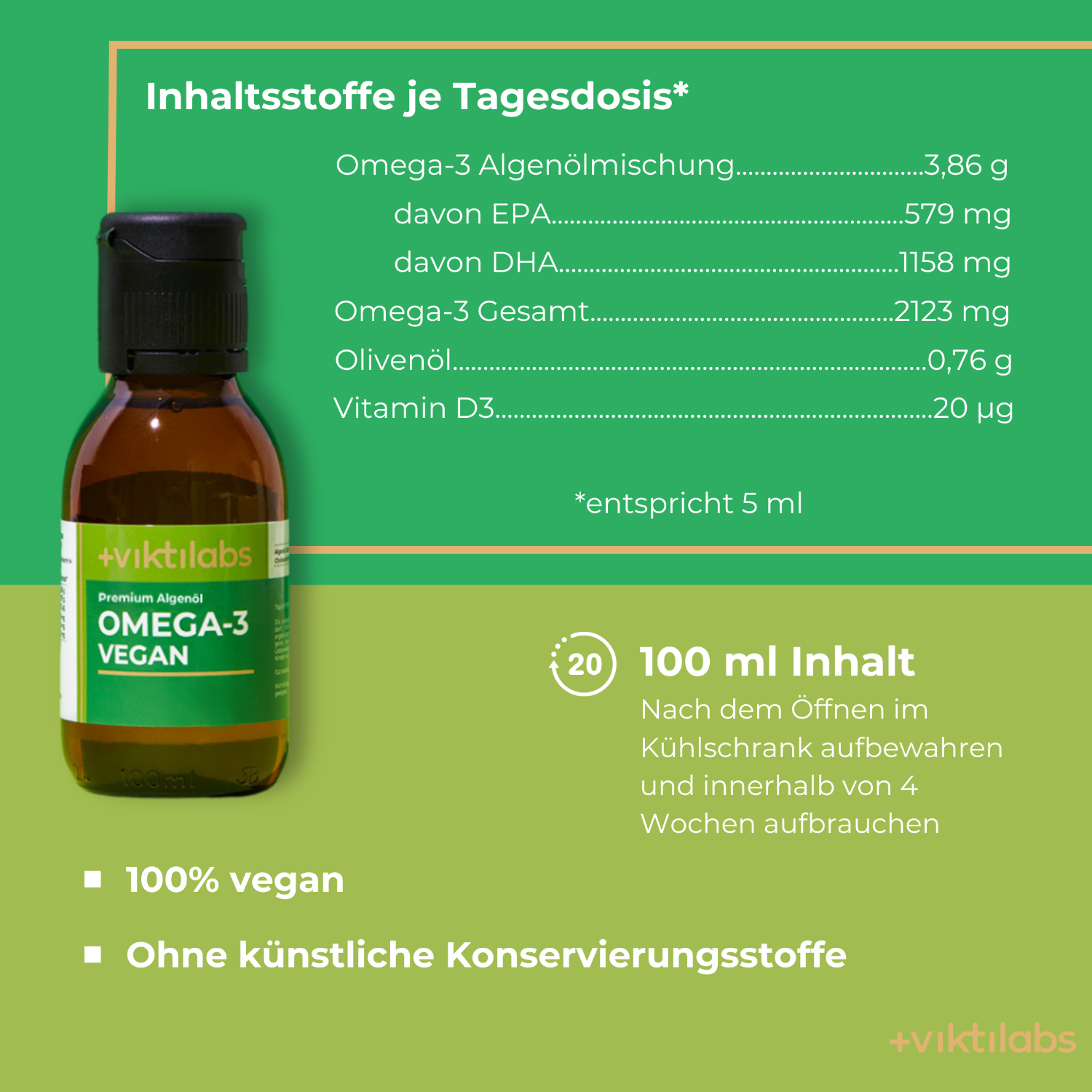 muss man omega 3 kapseln im kühlschrank aufbewahren Omega-3 Vegan: Natürliche Quelle aus Algenöl