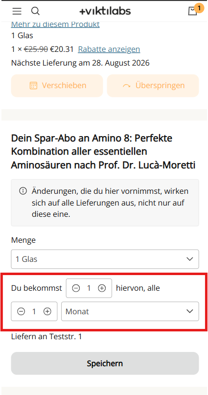 Ich verbrauche schneller oder langsamer als gedacht