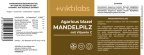 Mandelpilz - Agaricus blazei - mit Vitamin C - 60 Kapseln