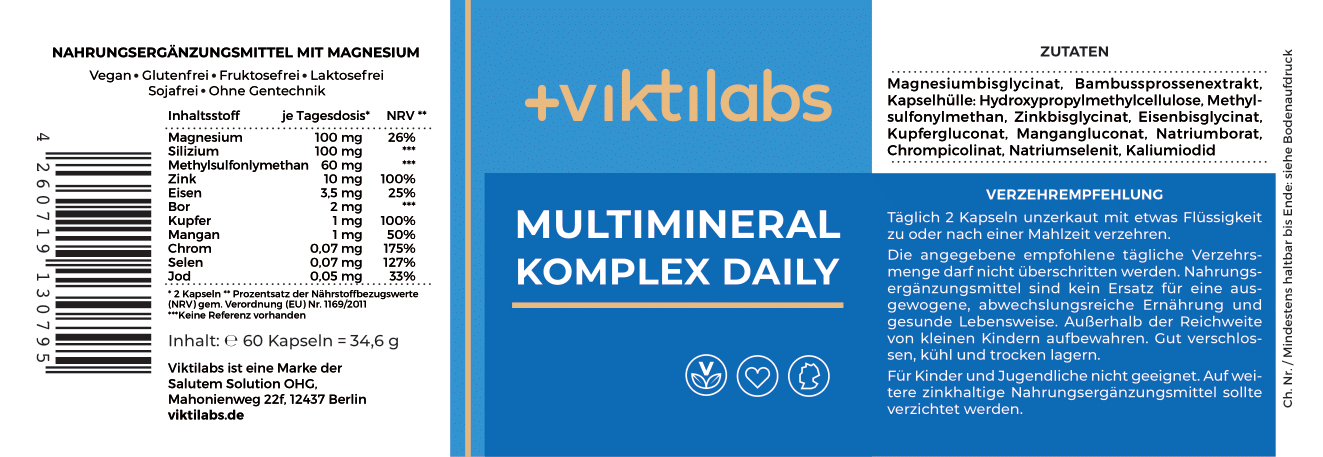 Multimineral Komplex Daily – 60 Kapseln