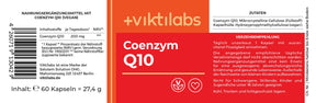Produkt Label Viktilabs Coenzym Q10
