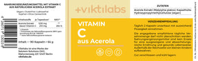 Vitamin C – natürlich aus der Acerolafrucht - 90 Kapseln