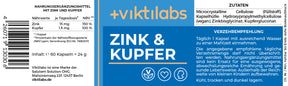 Zink & Kupfer – Stark für Immunsystem, Haut und Haare - 60 Kapseln