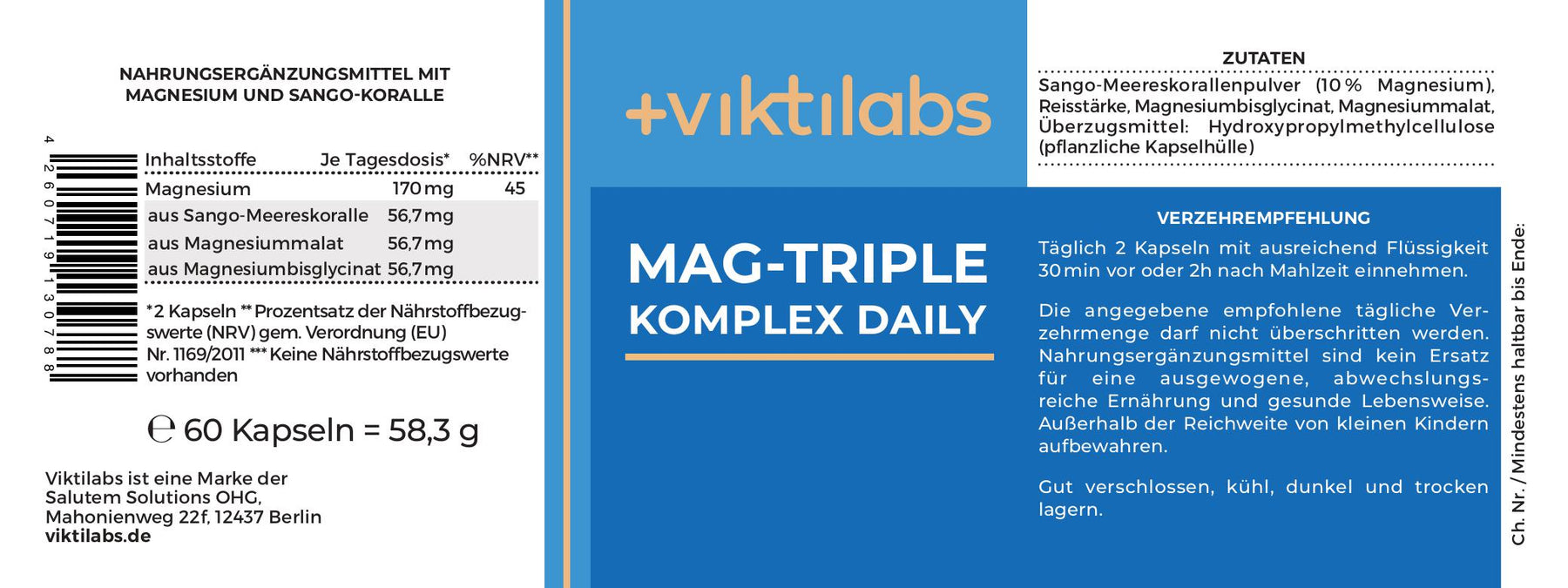 Erkältungs Paket: Vitamin C, Zink, Mag-Triple® (Magnesiumkomplex), Vitamin D3 & K2