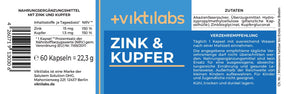 Zinc &amp; Copper: For the immune system, skin and hair 