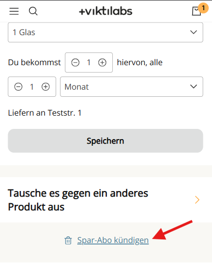 Das Abo passt gerade nicht mehr