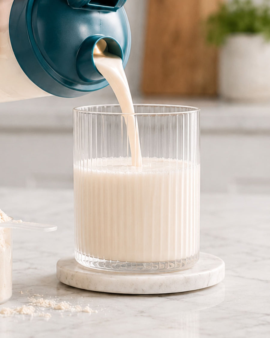 Mit Pflanzenmilch