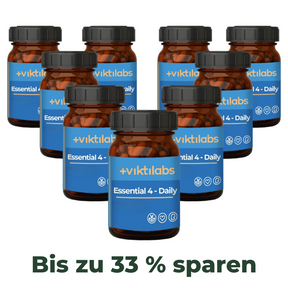 Bestellkampagne für Essential 4-Daily  (120 Kapseln)- bis zu 37 % sparen und ab 19,94 € pro Glas