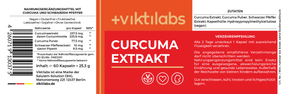 Kurkuma – Kombination aus Kurkuma-Extrakt, Kurkuma-Pulver und Piperin - 60 Kapseln