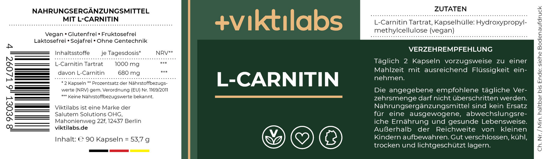 L-Carnitin - 90 Kapseln