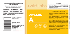 Vitamin A – in hochwertigem MCT-Öl gelöst - 50ml