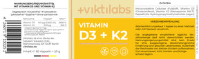 Vitamin D3 und K2 – starke Kombination für Ihre Knochen - 60 Kapseln
